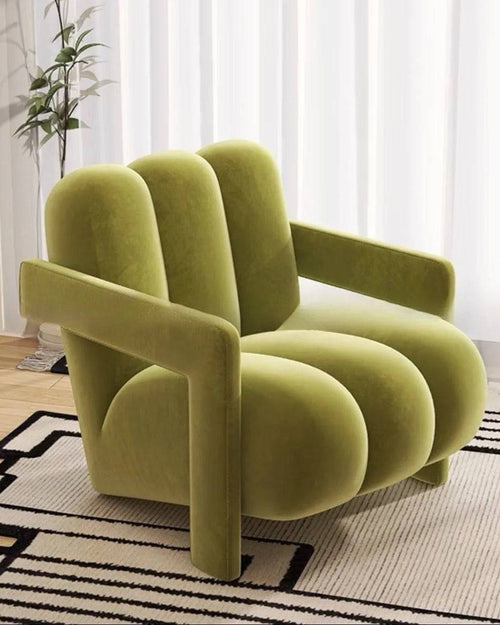 Green Nonin chair with extra seat padding