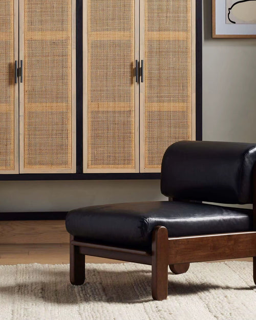 Noorie Luxury Accent Chair with teak wood is a bold and stylish design by chair collective for those who like Quiet Interior