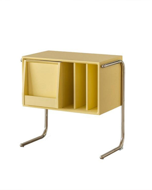 Stylish yellow Norbu shelf unit