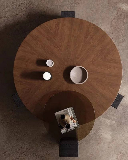 Top view of Round norway table