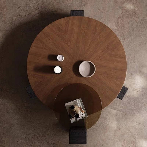Top view of Round norway table