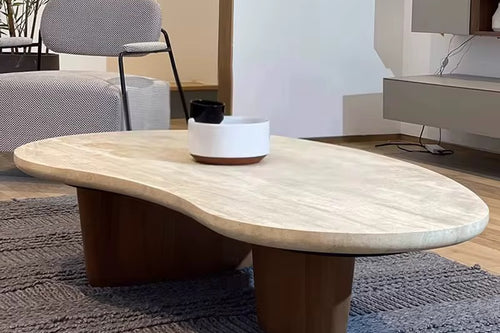 Discover the Okayo Japandi Coffee Table by Chair Collective — a modern travertine and wood masterpiece blending Japanese simplicity with Scandinavian warmth. Shop luxury coffee tables online in India for serene, natural interiors.