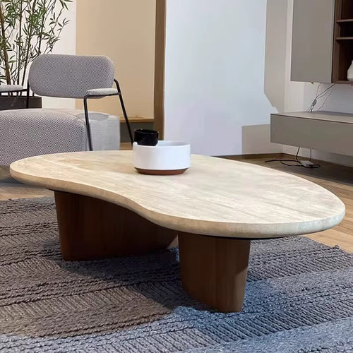 Discover the Okayo Japandi Coffee Table by Chair Collective — a modern travertine and wood masterpiece blending Japanese simplicity with Scandinavian warmth. Shop luxury coffee tables online in India for serene, natural interiors.