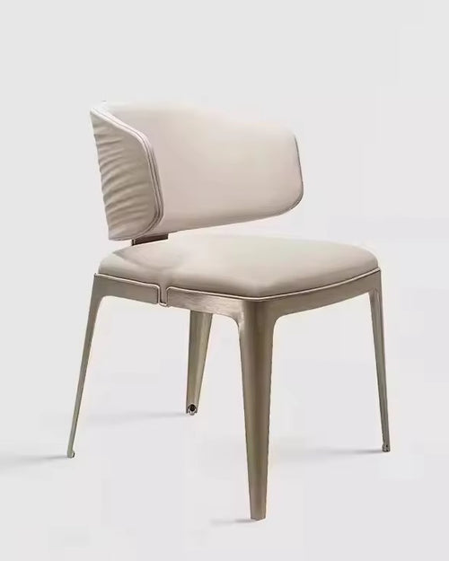Onyx Dining Chair with sculpted backrest and padded seat