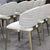 Modern dining setup with multiple Onyx Dining Chairs