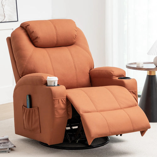 Modern home theater recliner with soft padding and recline function