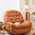 Low-profile recliner with 360-degree swivel and recline