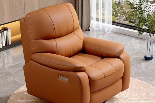 Osaka motorized recliner chair with 360-degree swivel base