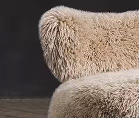 Closeup profile of Peachy Chair