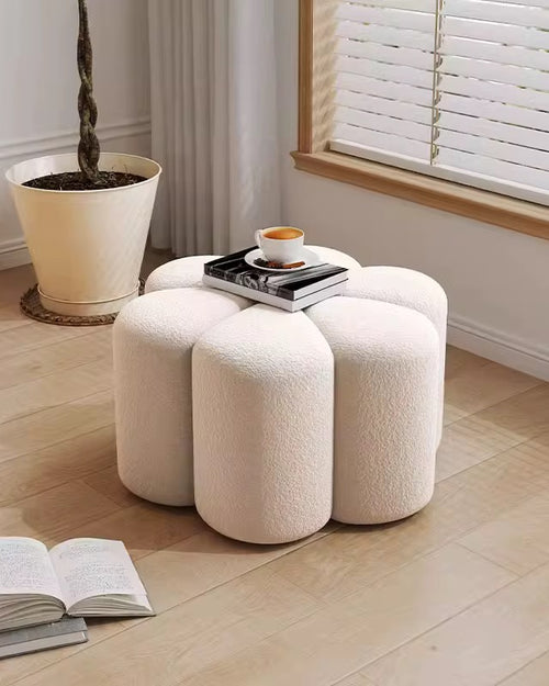 Petal Luxury Pouf — a sculptural, playful accent pouf designed for modern interiors. Use it as seating, décor, or a stylish functional art piece. Luxury Furniture Online by Chair Collective