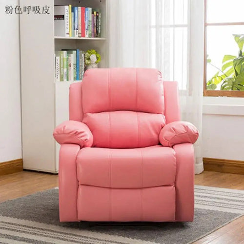 Multiple color variants of Coral recliner on display