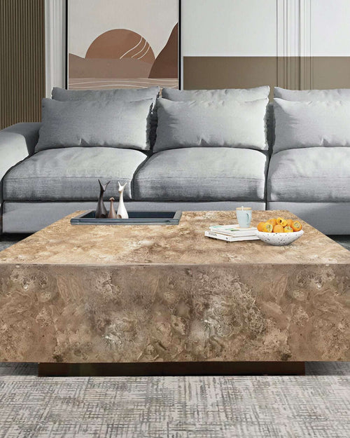 Modern marble center table in living room