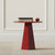 Stylish red Diamond accent table 
