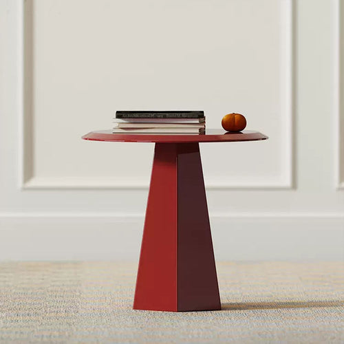 Stylish red Diamond accent table 