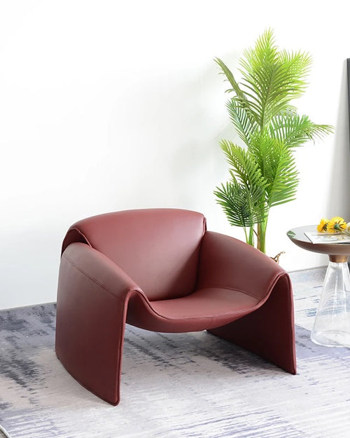 Red Hugo chair contemporary design