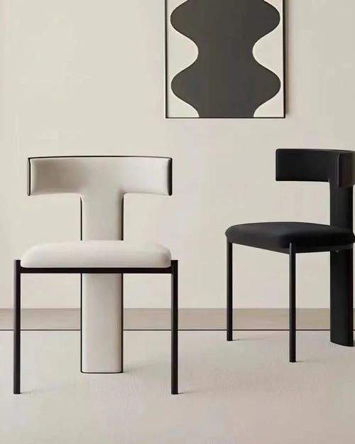Regalia chair with T-shaped backrest