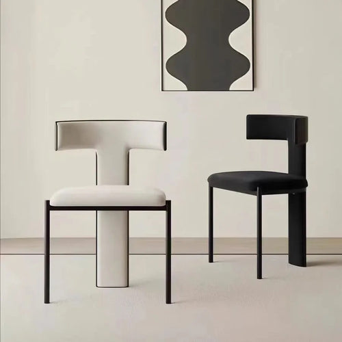 Regalia chair with T-shaped backrest