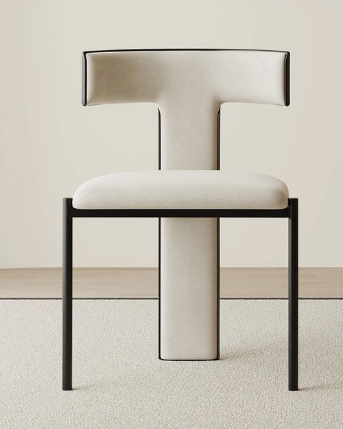 Front profile of Regalia Chair in white 
