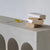 Close-up view of Elegant console table 