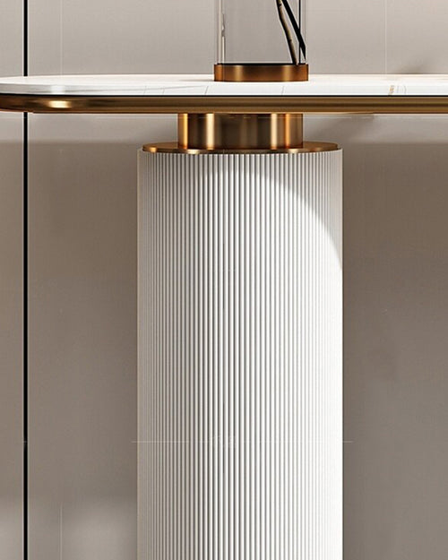 Close-up view of the premium console table