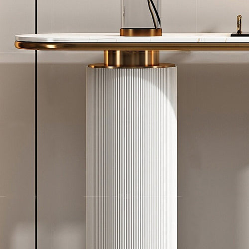 Close-up view of the premium console table