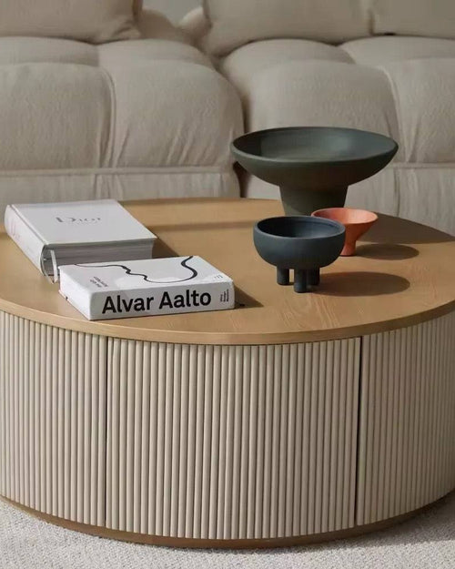 Saturn modern round coffee table
