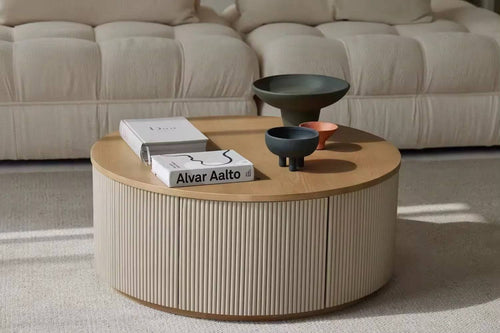 Saturn modern round coffee table