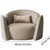 Luxury beige  Krillin accent armchair Pune