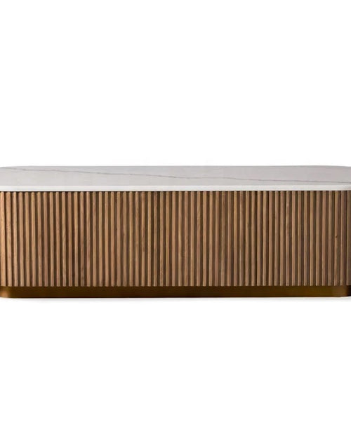 Luxury coffee table with marble top