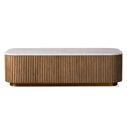 Luxury coffee table with marble top