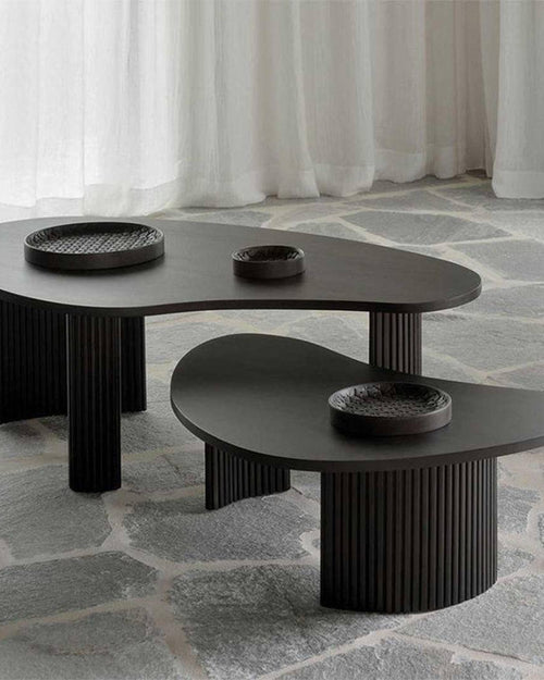 Top profile of Shelby black coffee tables
