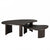 Product shot of Shelby black wood coffee tables