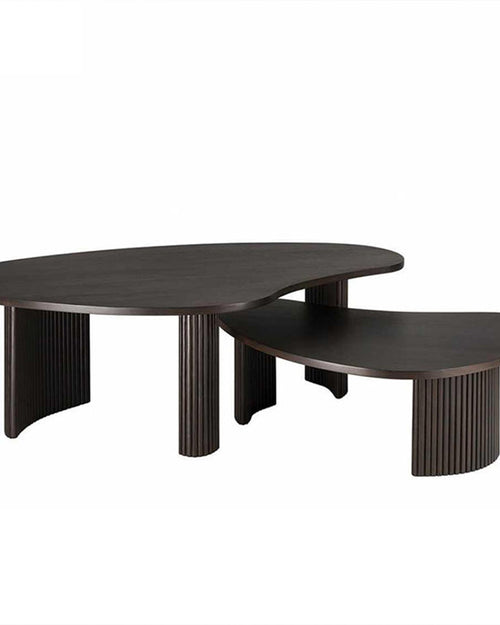 Product shot of Shelby black wood coffee tables