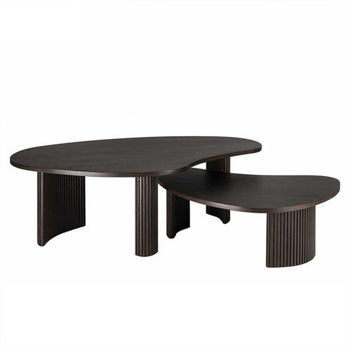 Product shot of Shelby black wood coffee tables