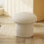 White modern pouf in mushroom pouf