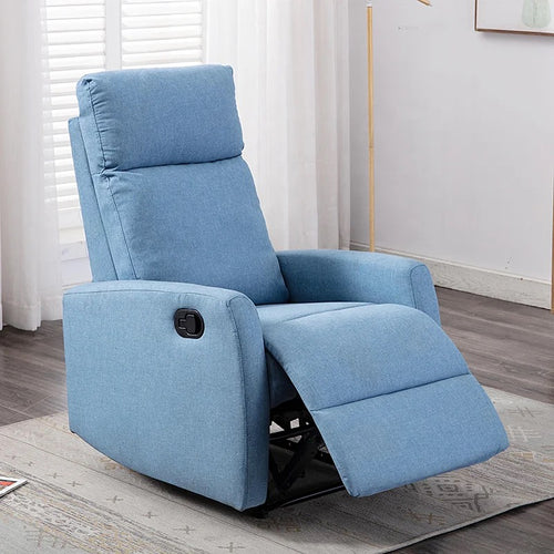 Ruby recliner in home office corner