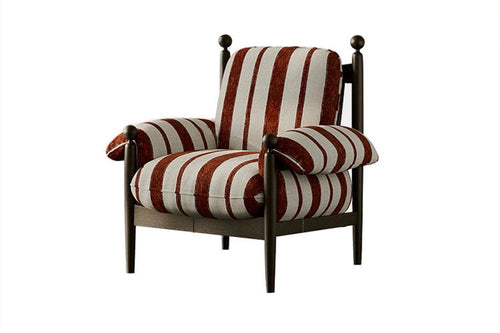 detail view of Sonny striped chair