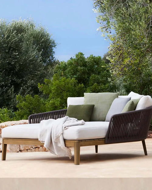 Spacious Sunkris lounger for patio luxury.