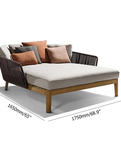 Sunkris lounger with dimensions listed.