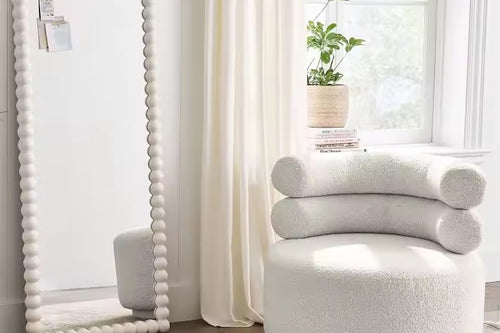 Swirl Accent  Chair in white