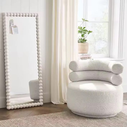 Swirl Accent  Chair in white