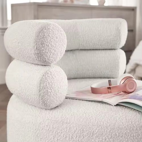 Close profile of Swirl Accent chair