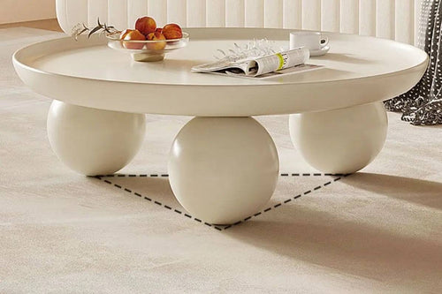 Modern tiara white coffee table