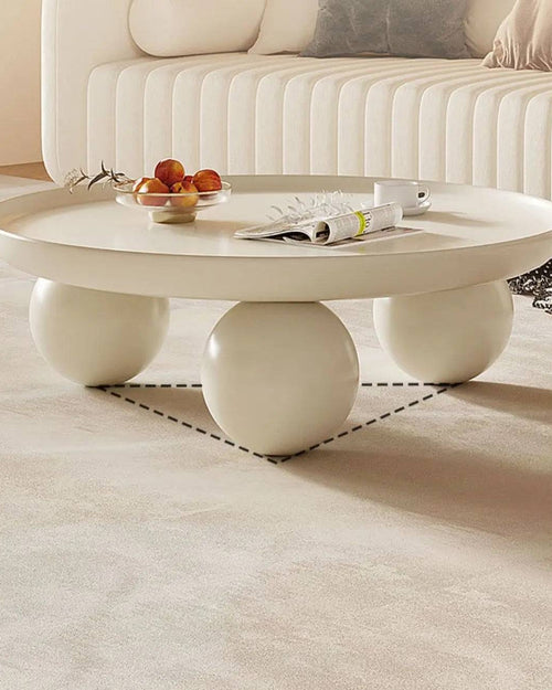 Modern tiara white coffee table