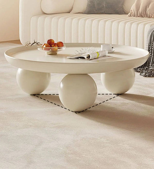 Modern tiara white coffee table