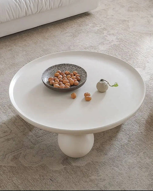 Top view of modern coffee table