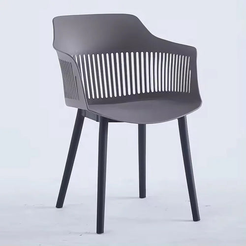 Grey Toit chair shown from an angled front view.