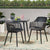 Pair of black Toit chairs with a matching table 