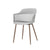 Light grey Toit chair with wooden legs 