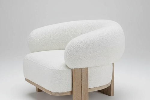 Luxury white Tomo Accent Chair Mumbai
